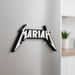 Custom Metallica fridge magnet with the name "Mariah"