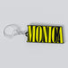 Custom Nirvana keychain with the name "MONICA"