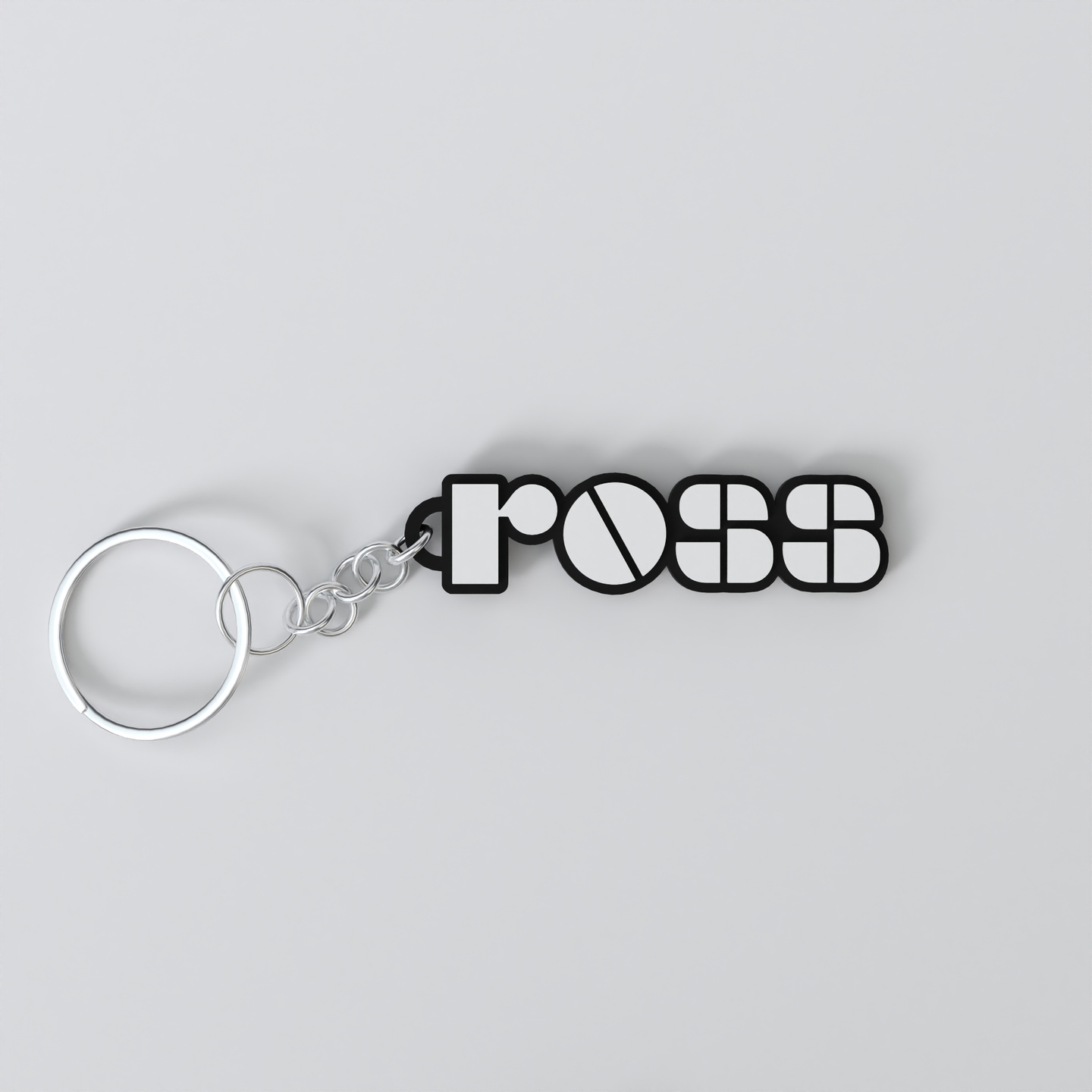 Custom The Doors keychain with the names 'ross'.