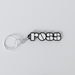 Custom The Doors keychain with the names 'ross'.