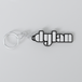Custom The Doors keychain with the names 'dylan'.