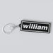 Custom Oasis keychain with the name 'william'.