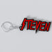 Custom Slayer keychain with the name 'STEVEN'