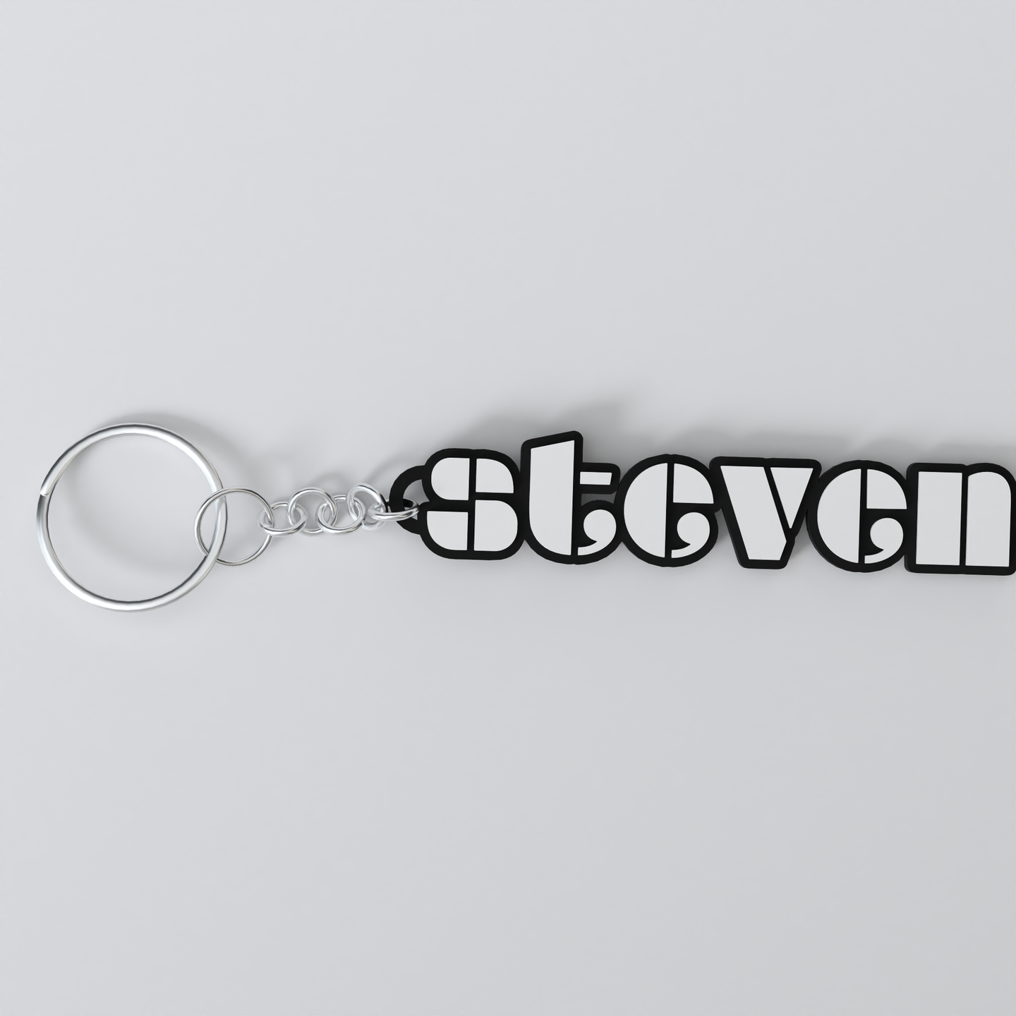 Custom The Doors keychain with the names 'steven'.